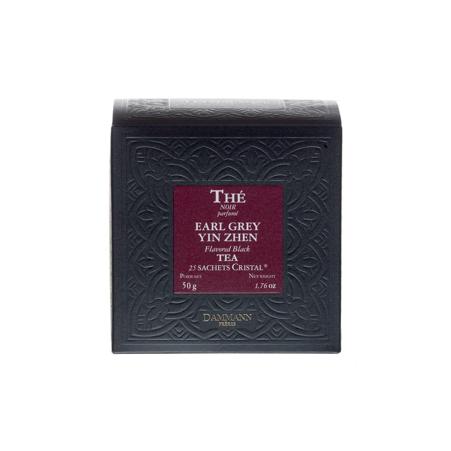 Dammann Freres Sachets, Earl Grey Tea Bags, Premium Gourmet French Black And Citrus Infused Tea, 25 Count (Single Pack)