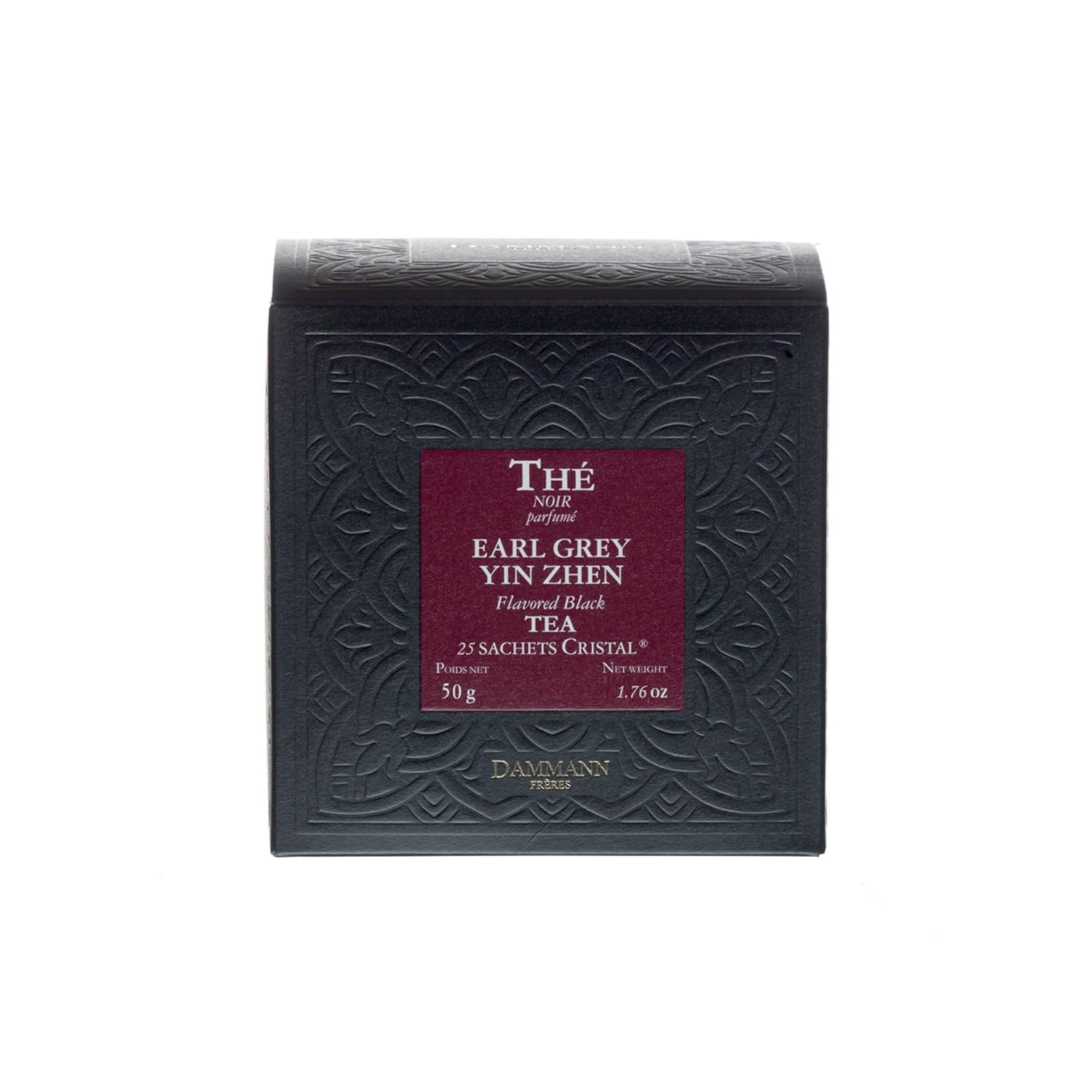 Dammann Freres Sachets, Earl Grey Tea Bags, Premium Gourmet French Black And Citrus Infused Tea, 25 Count (Single Pack)