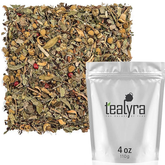 Tealyra - Tranquil Dream - Chamomile Honeybush Lavender - Calming - Relaxing - Herbal Loose Leaf Tea - Caffeine-Free - All Natural - 110g (4-ounce)