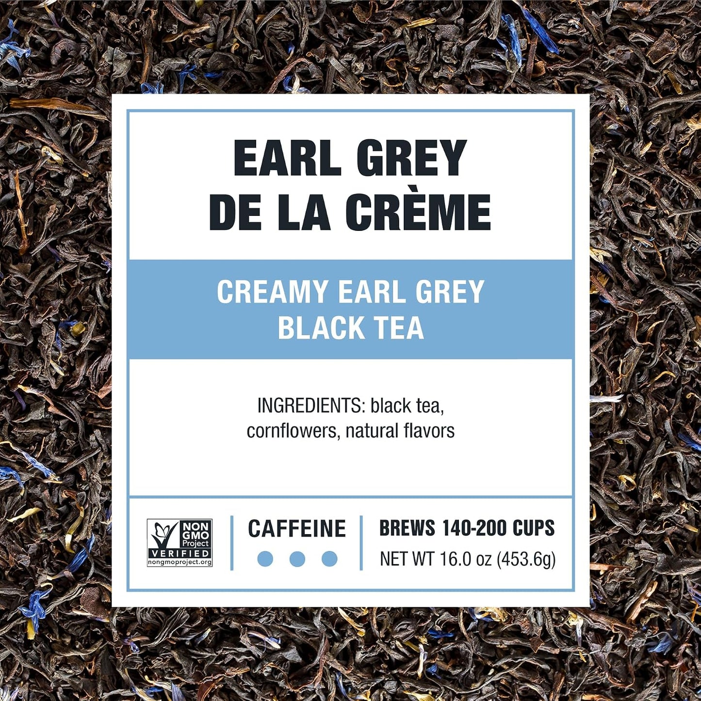 Tiesta Tea - Earl Grey de la Crème, Loose Leaf, Creamy Earl Grey Black Tea | Premium Blend, Caffeinated Black, Make Hot or Iced Brews Up to 200 Cups, 16 Ounce Resealable Bulk Pouch