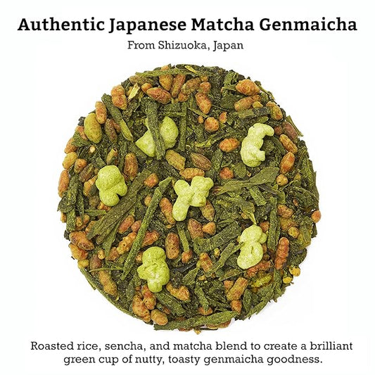 SUGIMOTO TEA Japanese Matcha Genmaicha Green Tea Bags 20 Count Pack of 3