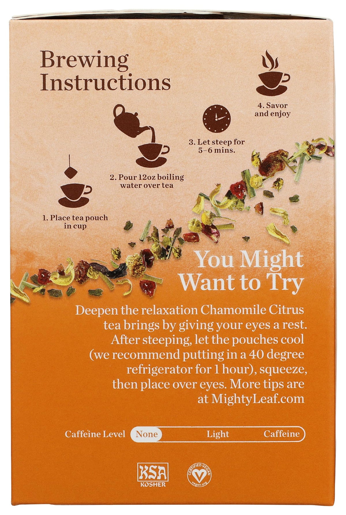 Mighty Leaf Tea Chamomile Citrus Tea, 15 Tea Bags