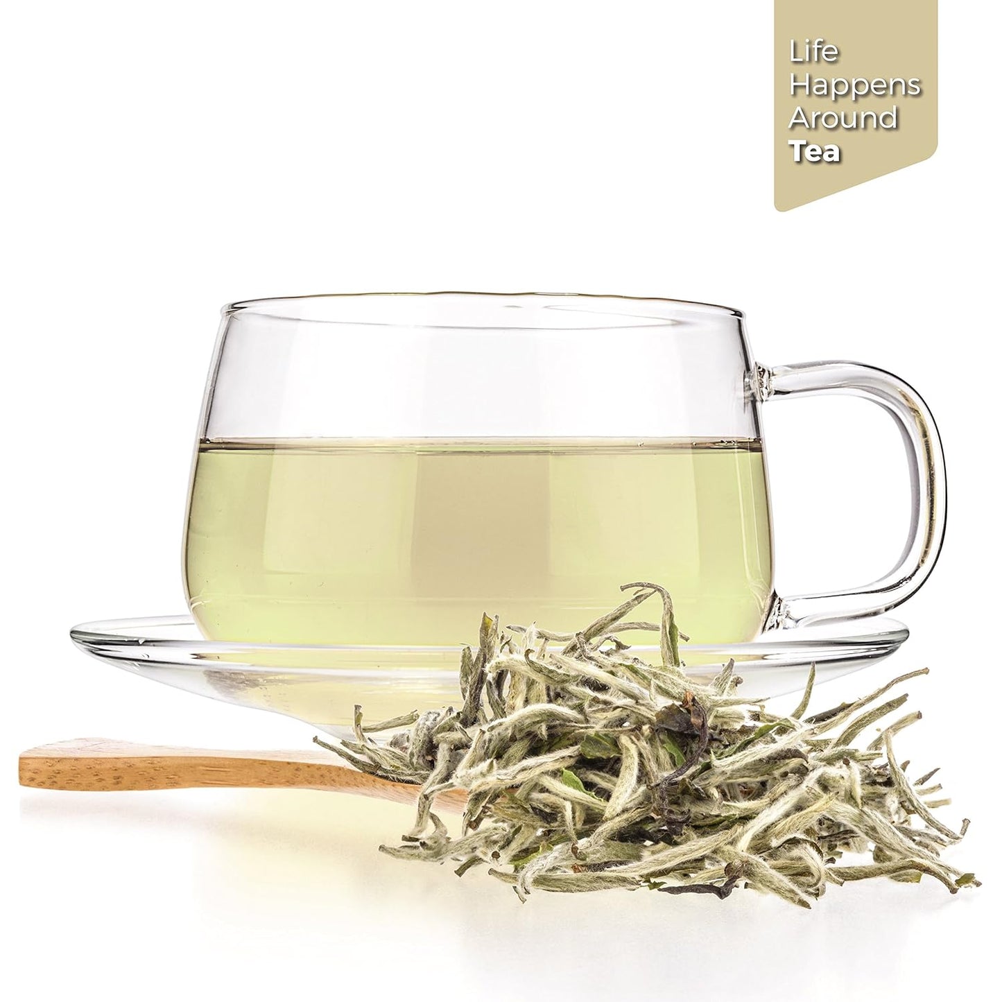 Tealyra - Premium White Silver Needle Loose Leaf Tea - Bai Hao Yinzhen - Fujian China - Superior Chinese Silver Tips - Caffeine Low - 220g (8-ounce)