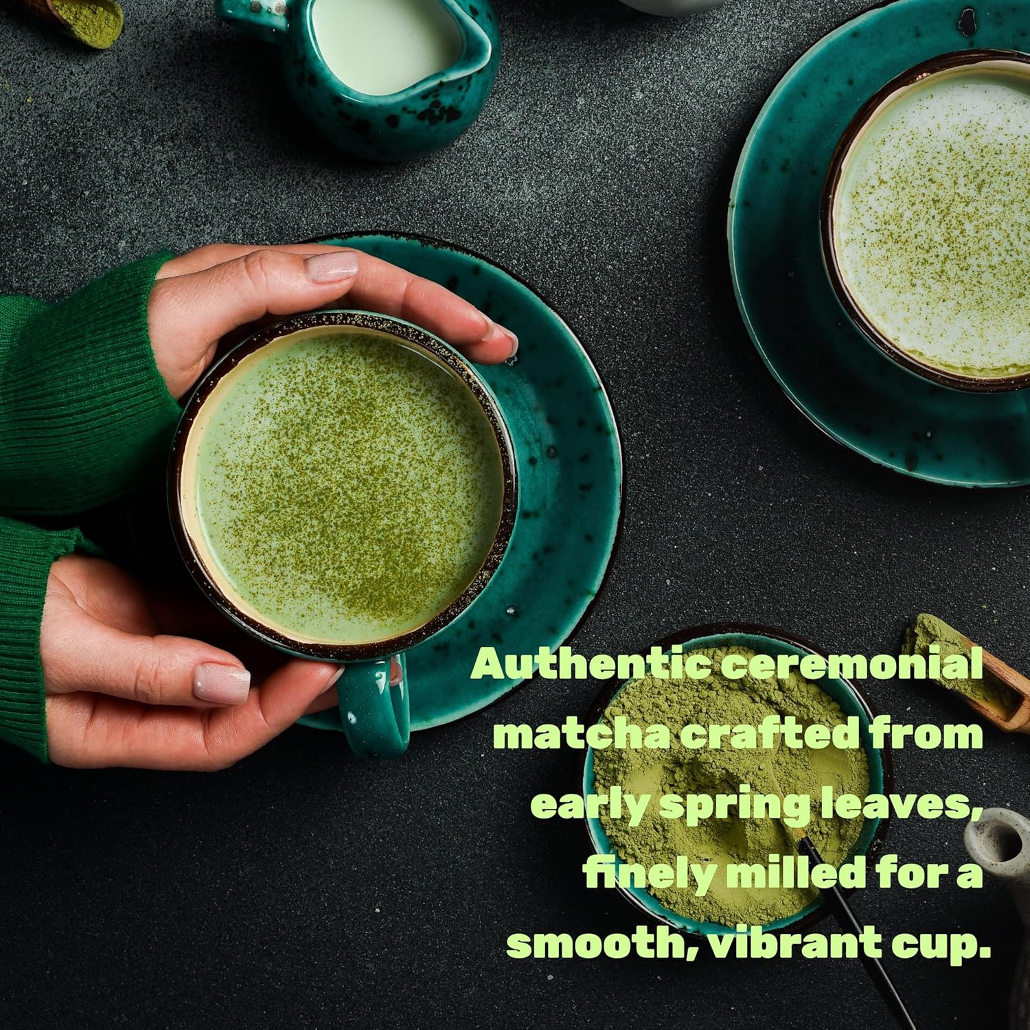 Organic Ceremonial Matcha Powder, 50g | Authentic Japanese First Spring Harvest | Stone-Ground Whole Leaf Green Tea | USDA Organic