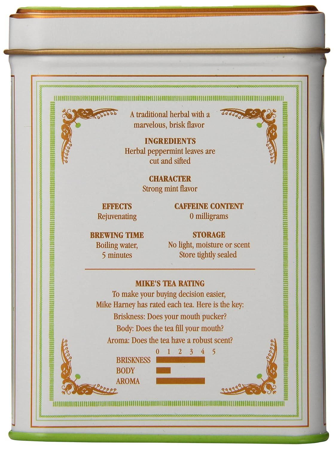 Harney and Sons Peppermint Tea, 20 Sachets 1.2 oz