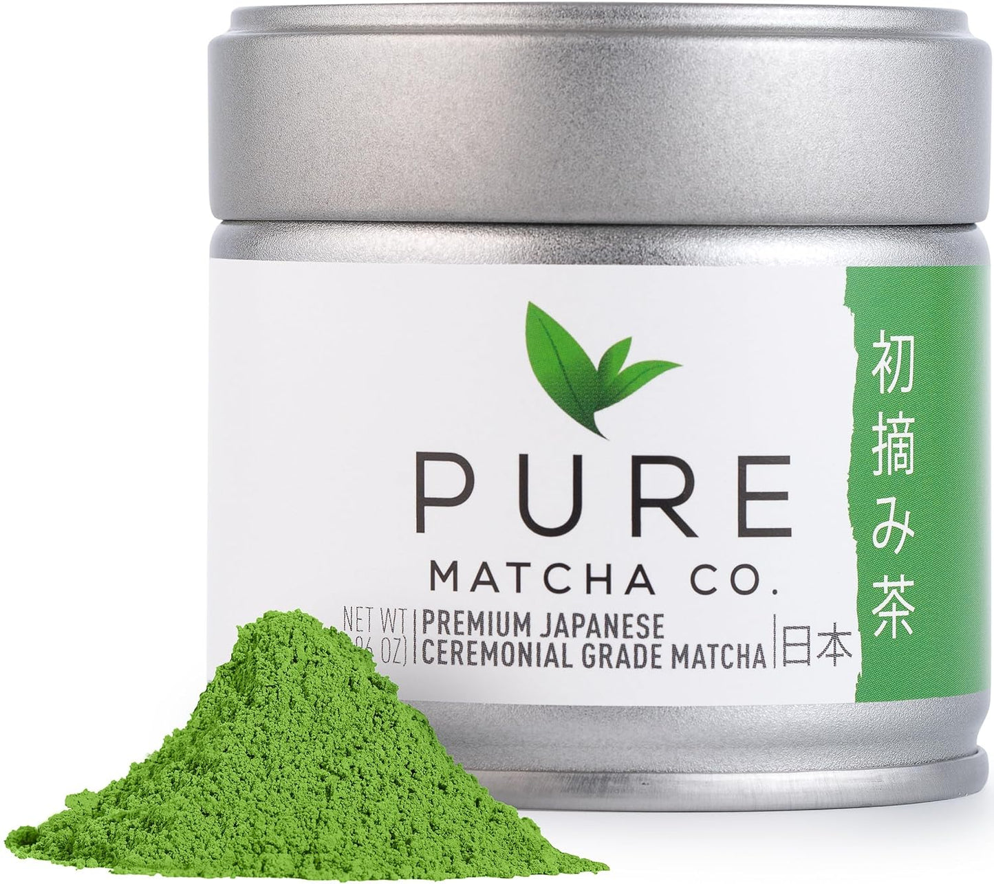 Pure Matcha Co, Premium Ceremonial Grade Matcha Green Tea Powder, Authentic Japanese Origin, Sugar Free, 30g, 1.06oz