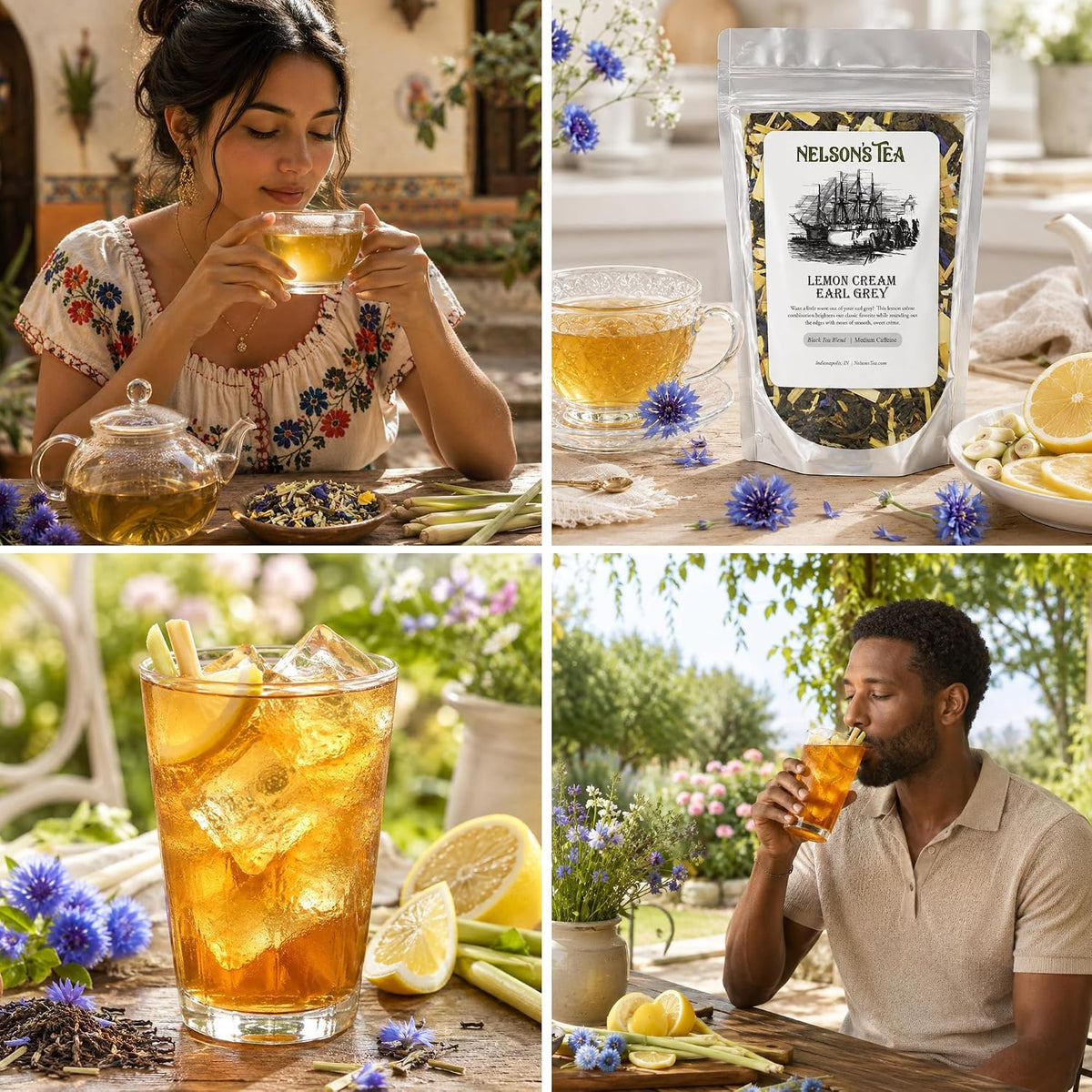Nelson's Tea Lemon Cream Earl Grey Black Loose Leaf Tea, 1.6 oz