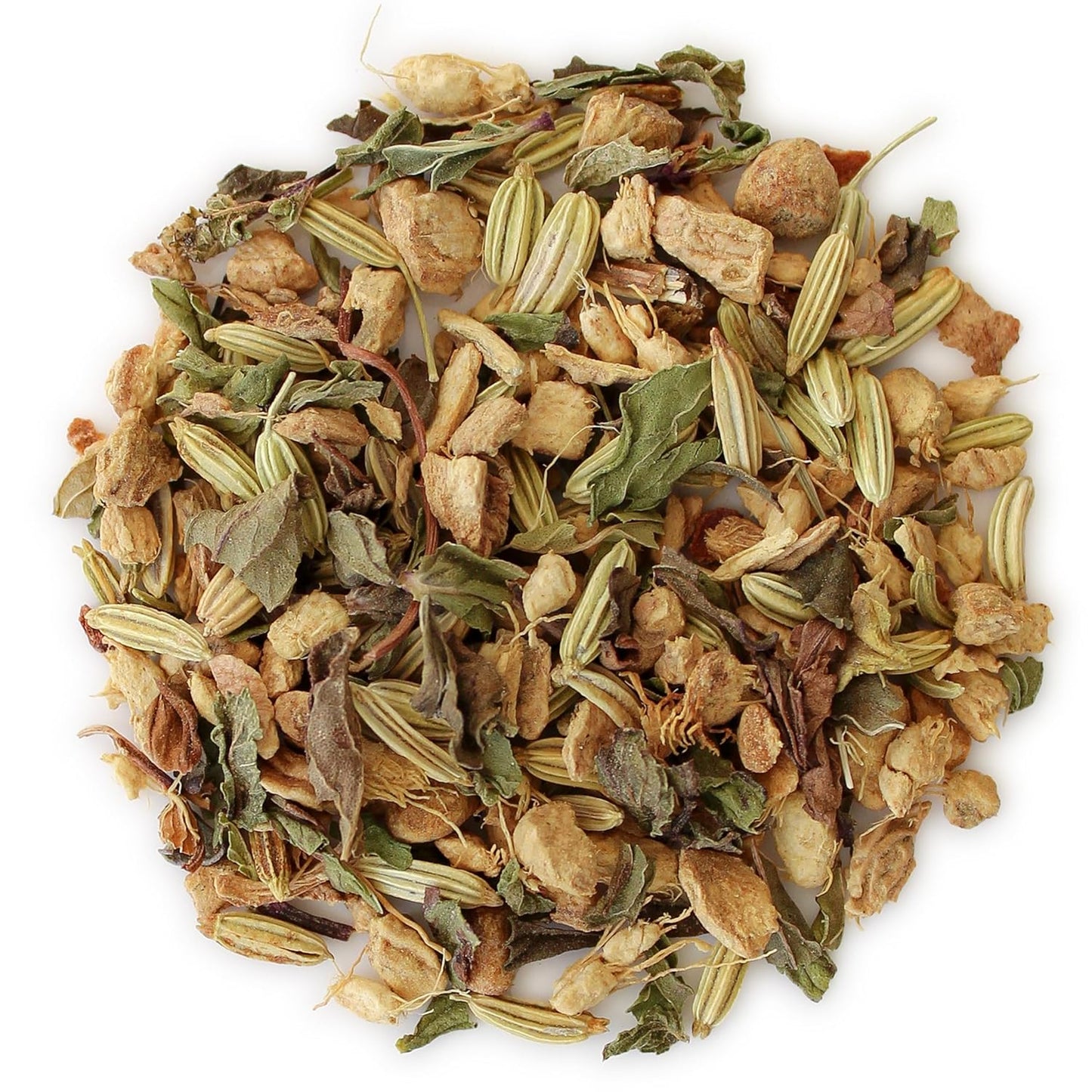 Teabloom Digestive Comfort Loose Leaf Herbal Tea with Chamomile, Fennel & Ginger | Caffeine-Free Soothing Botanical Blend | Canister Makes 35–50 Cups | Gift-Ready Reusable Tin