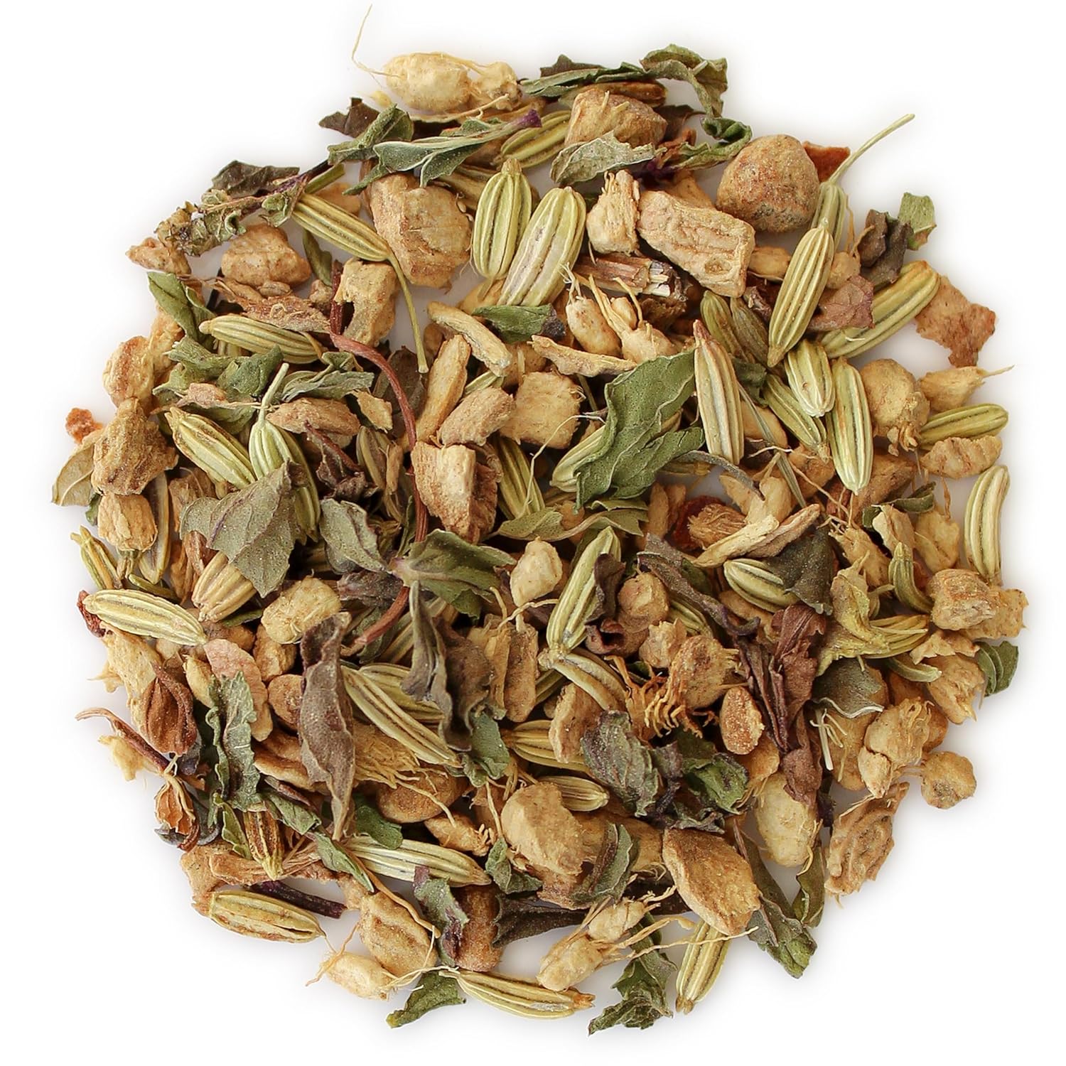 Teabloom Digestive Comfort Loose Leaf Herbal Tea with Chamomile, Fennel & Ginger | Caffeine-Free Soothing Botanical Blend | Canister Makes 35–50 Cups | Gift-Ready Reusable Tin