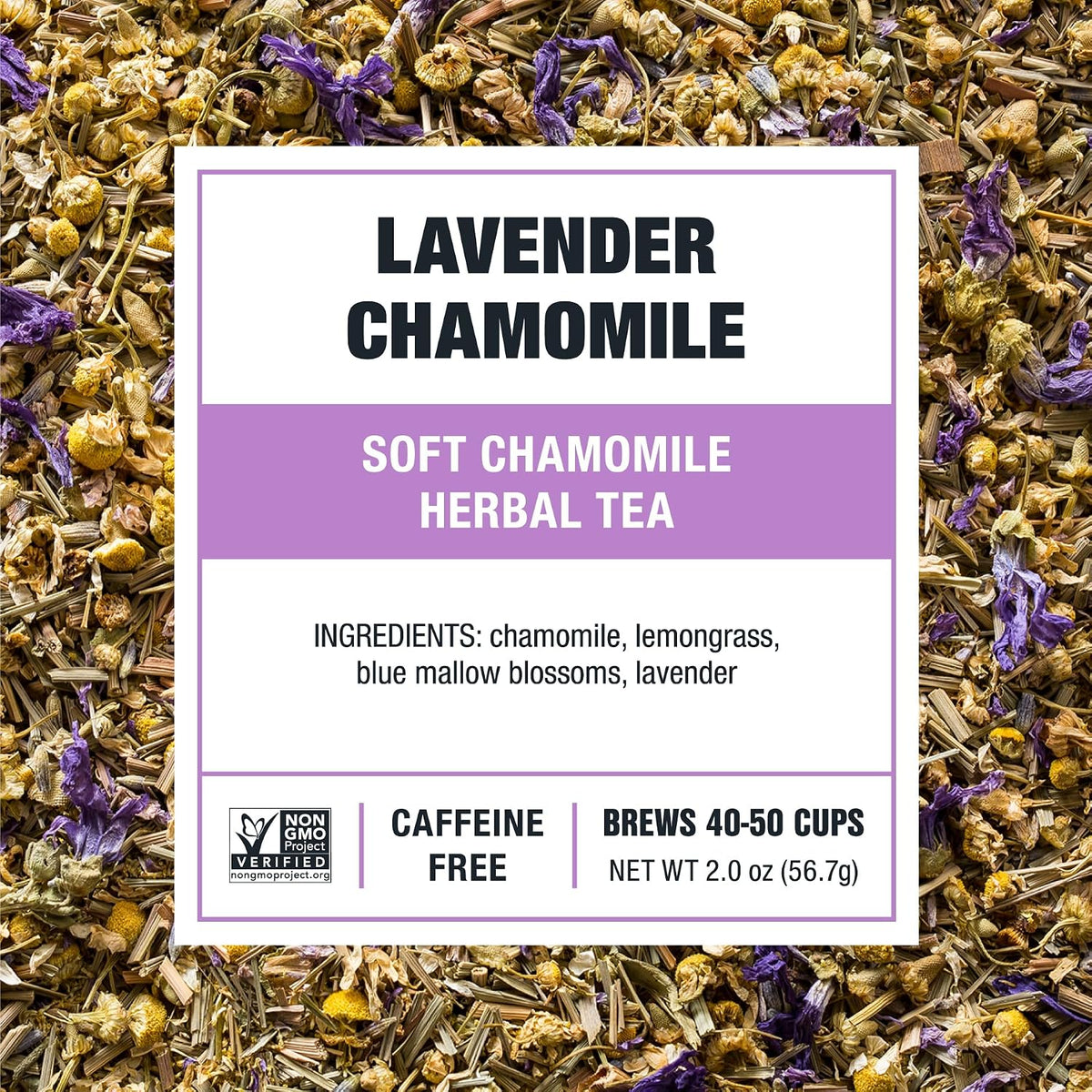 Tiesta Tea Lavender Chamomile, Loose Leaf Calming Herbal Tea Blend, 2oz