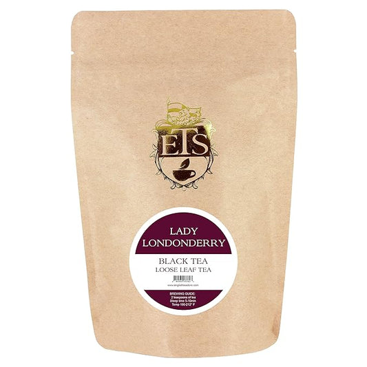 English Tea Store - Lady Londonderry Loose Leaf Black Tea, Floral Blend With Strawberry And Lemon Notes, Black Loose Leaf Tea With Natural Caffeine