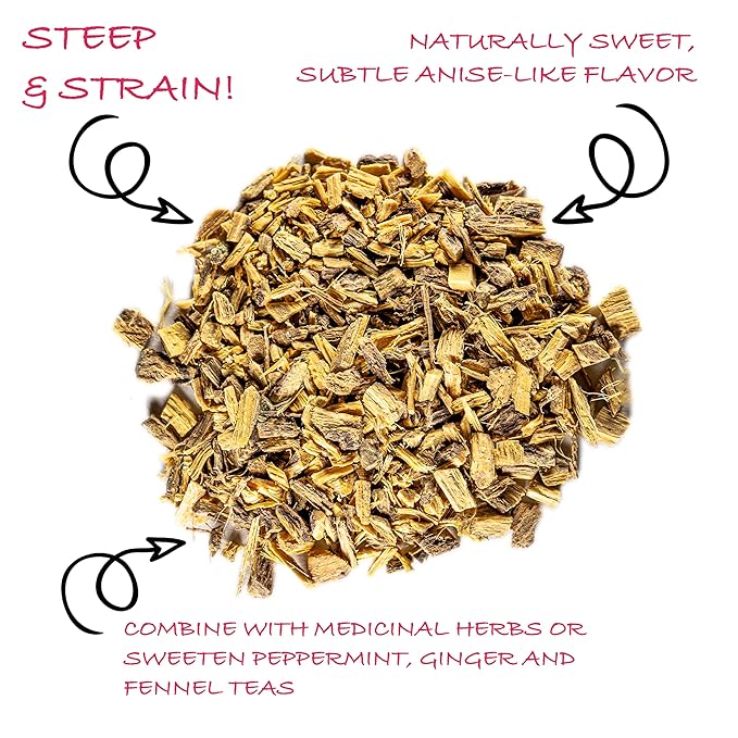 Worldwide Botanicals Organic Licorice Root – 8 oz – 100% Glycyrrhiza glabra –Palo Dulce, Regaliz – Cut & Sift, Naturally Sweet and Soothing, Harmonizing Tea – 8 ounces