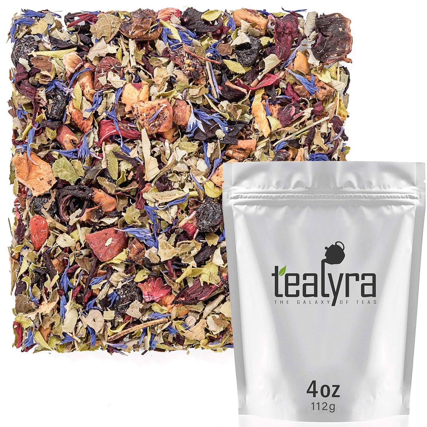 Tealyra - Scandinavian Wild Berry - Black Currant - Goji Berry - Hibiscus Health Tonic - Loose Leaf Tea - Relaxing - Caffeine-Free - 112g (4-ounce)