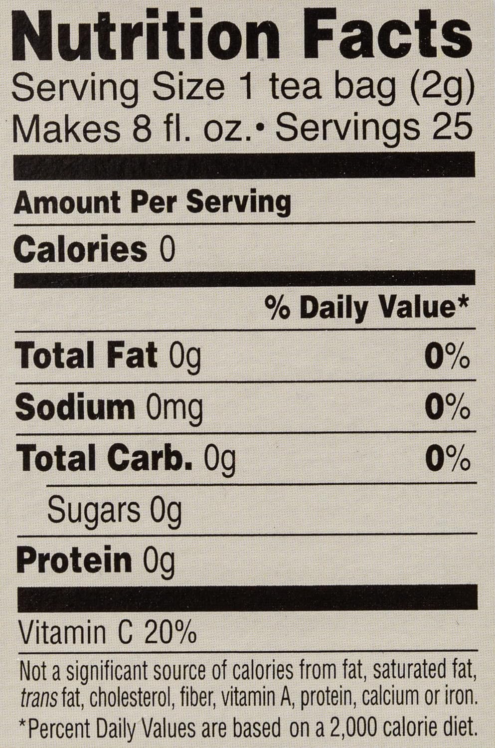 Celestial Seasonings Authentic Green Tea 25 Tea Bags (Pack of 2)