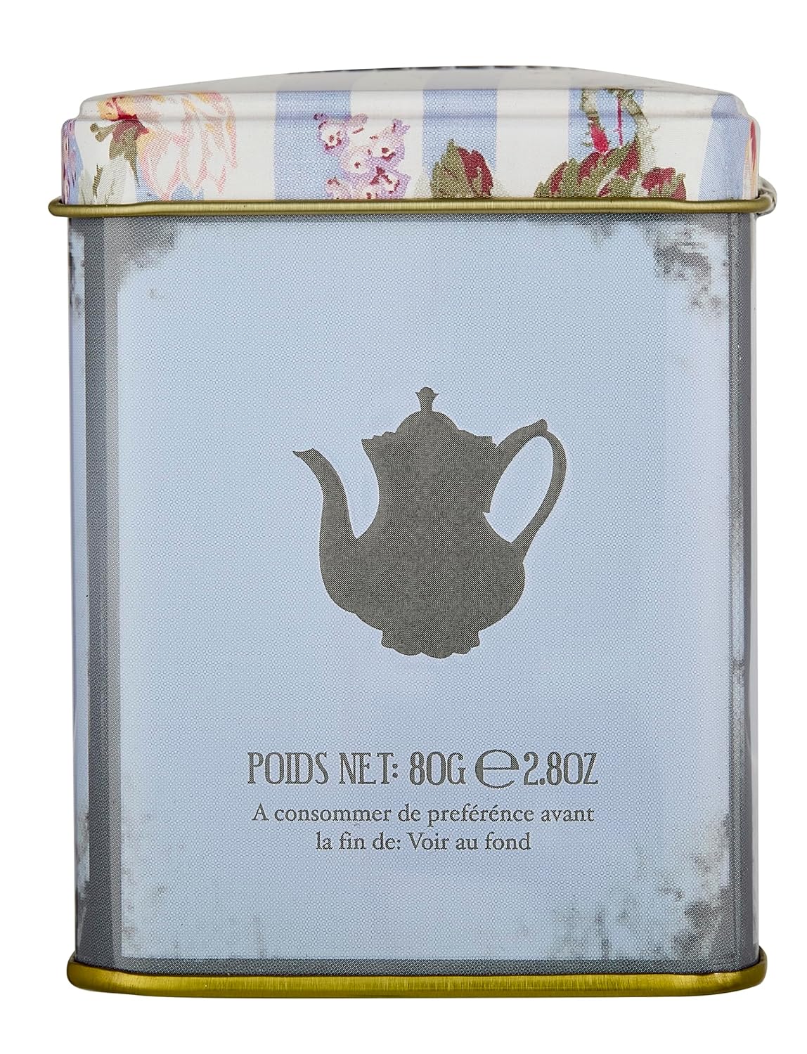 New English Teas Vintage Floral Tea Tin with 40 Earl Grey Teabags with Bergamot Flavouring