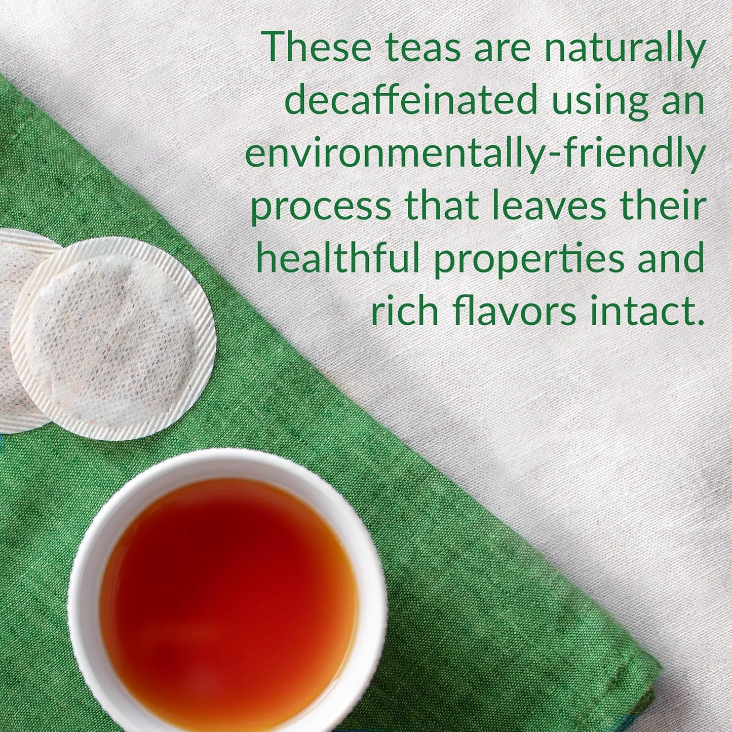 The Republic of Tea Decaf Apricot Black Tea, 50 Count | Suited to later-day sipping. Brisk and full-bodied with notes of ripe fruit. Gluten Free and Carb Free.