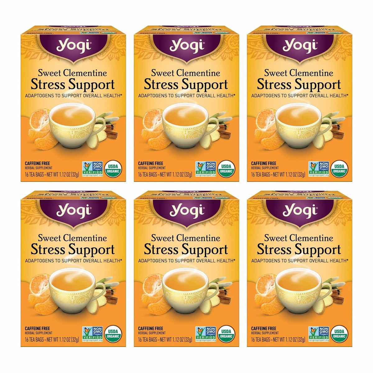 Yogi Sweet Clementine Stress Support Tea