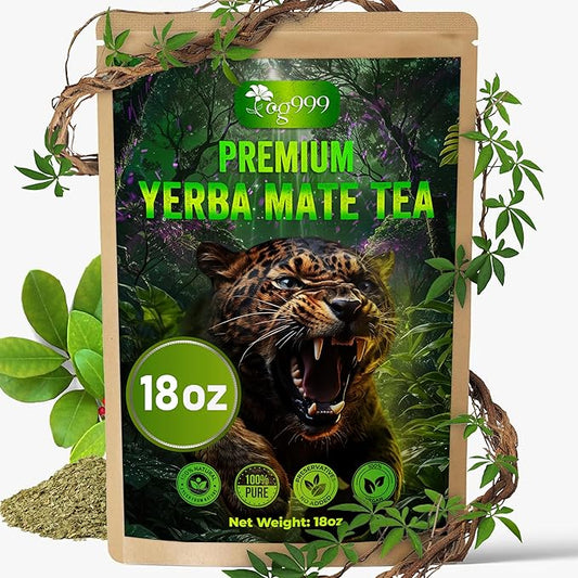TOG999, Premium 18oz Yerba Mate Tea, Hi-Caffeine, Super-Green Yerba Mate| No Dust| Fresh - Never Aged (Ilex Paraguariensis), Cultivated from Argentina - Rich in Antioxidants and Plant Nutrients.