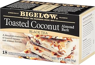 Bigelow Toasted Coconut Almond Bark 36 Tea Bags (2 boxes of 18)