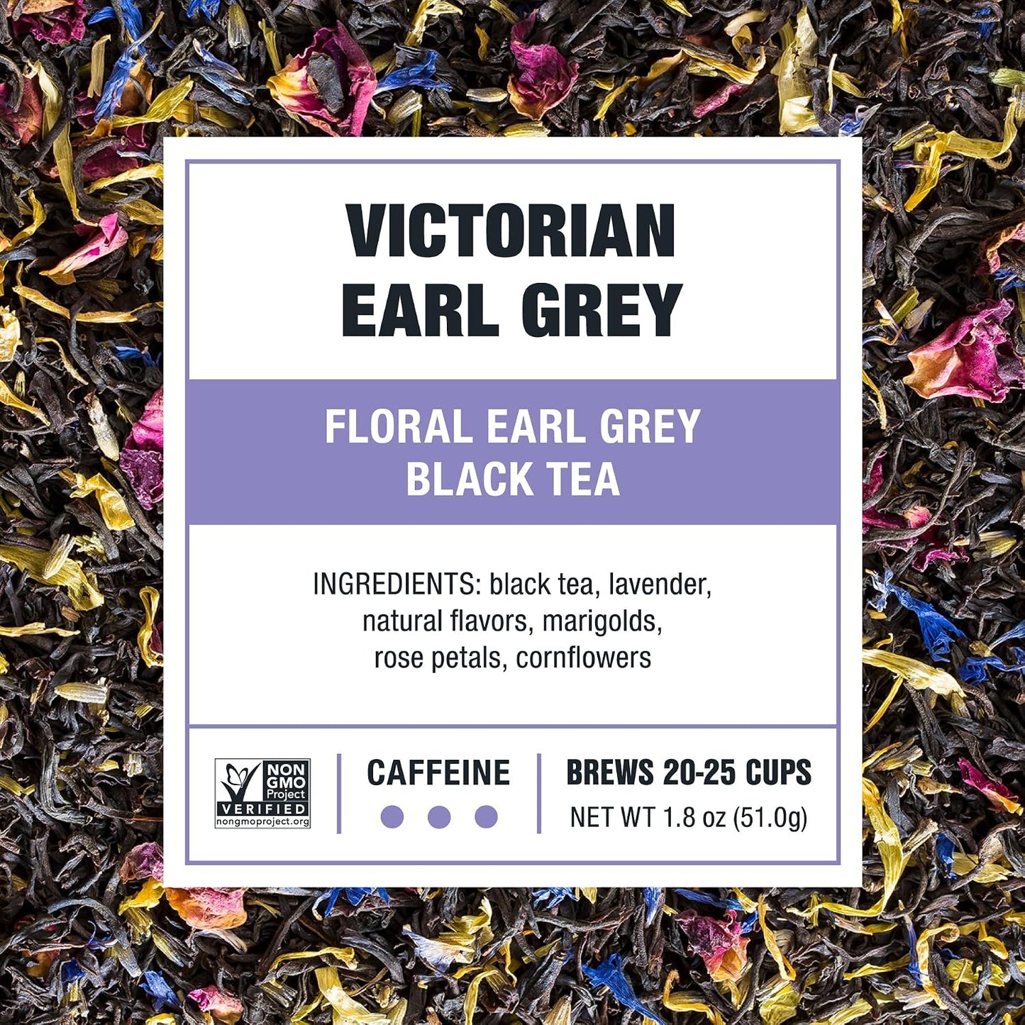 Tiesta Tea - Victorian Earl Grey, Loose Leaf, Floral Earl Grey Black Tea | Premium Blend, High Caffeinated Black, Make Hot or Iced Brews Up to 25 Cups, 1.8 Ounce Resealable Pouch