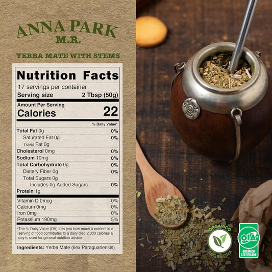 Anna Park Organic Yerba Mate Loose Leaf Tea