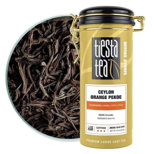Tiesta Tea - Ceylon Orange Pekoe Black Tea, Loose Leaf, Single Origin Premium Black from Sri Lanka, Pure Unblended High Caffeinated