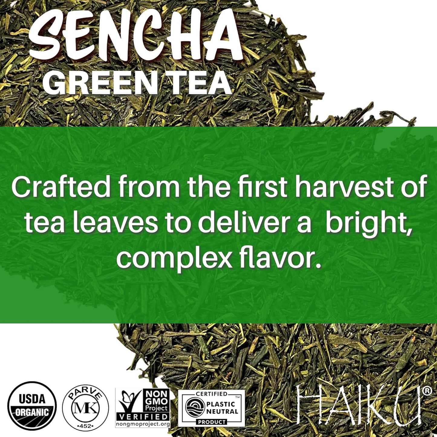 HAIKU Organic Sencha Teabags, 16 CT