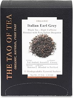 The Tao of Tea, Italian Earl Grey, Pyramid Sachets, 15 Sachet Box