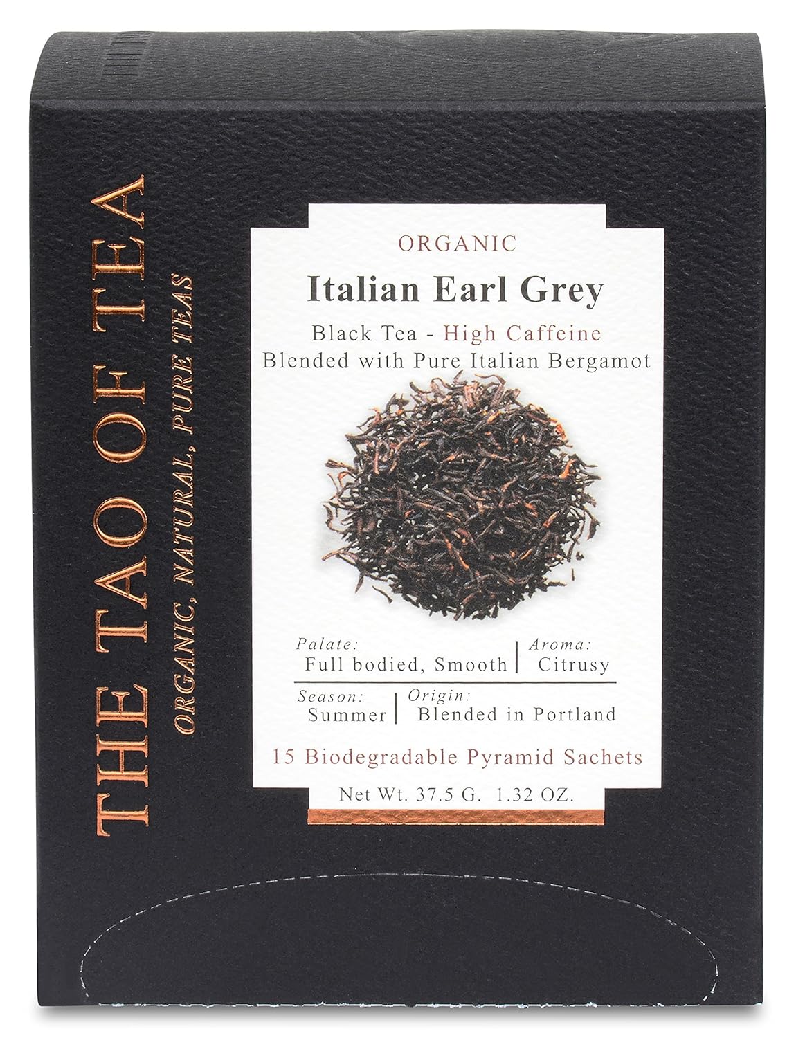 The Tao of Tea, Italian Earl Grey, Pyramid Sachets, 15 Sachet Box