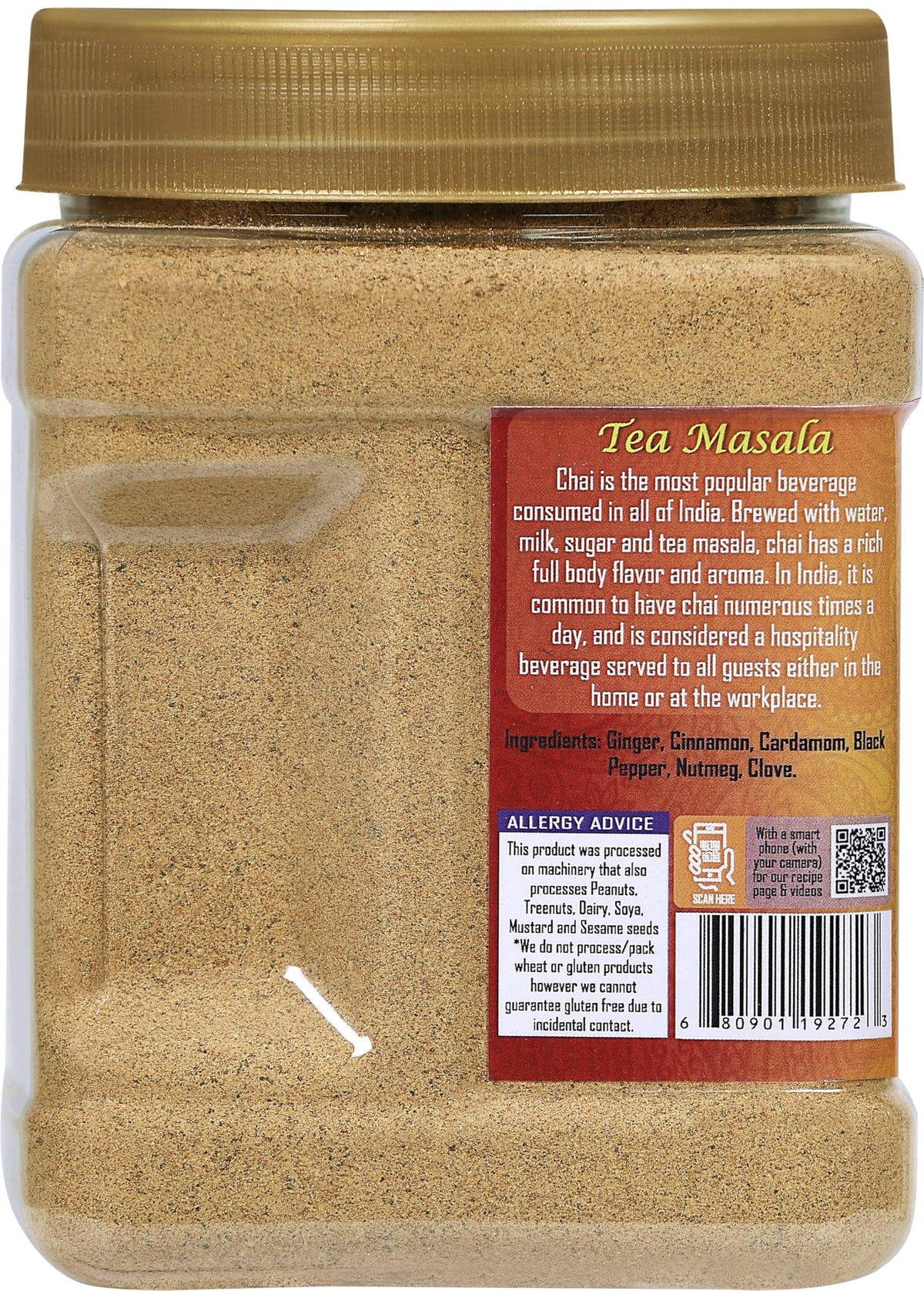 Rani Brand Authentic Indian Products Rani Tea (Chai) Masala Indian Spice Blend 16oz (1lb) 454g Bulk PET Jar ~ All Natural