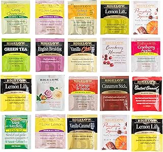 Tea Sampler Variety Pack 20 Counts (20 Flavors) Gift Box for Family, Friends, Coworkers, Women, Men | Assorted Black, Green, Herbal Teas | Premium Tea Gift Set for Home, Office, or Corporate