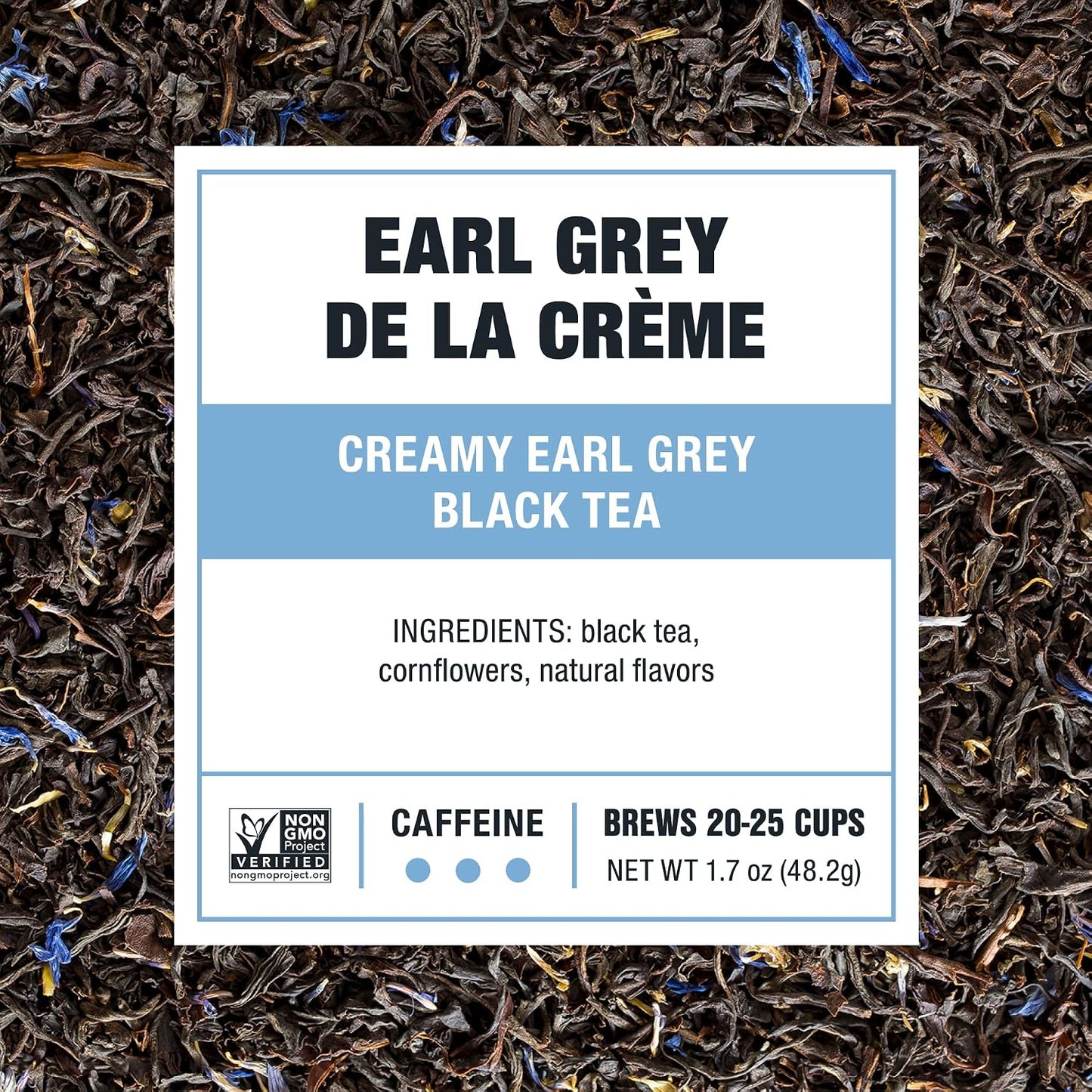 Tiesta Tea - Earl Grey de la Crème, Premium Loose Leaf Tea Blends | Caffeinated Black, Make Hot or Iced &amp; Brews Up to 25 Cups - 1.7 Ounce Resealable Pouch