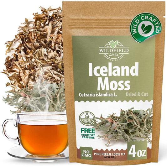 4 oz. Icelandic Moss Iceland Moss Herbal Tea (Cetraria Islandica) - 113g Herb Tea Liquen De Islandia