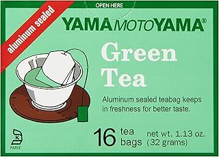 Yamamotoyama Green Tea Bags, 1.13-Ounce (Pack of 6)