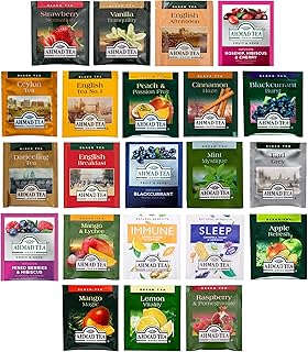 Ahmad Tea Sampler Assortment, Variety Pack (22 Count), 22 Unique Flavors of Tea