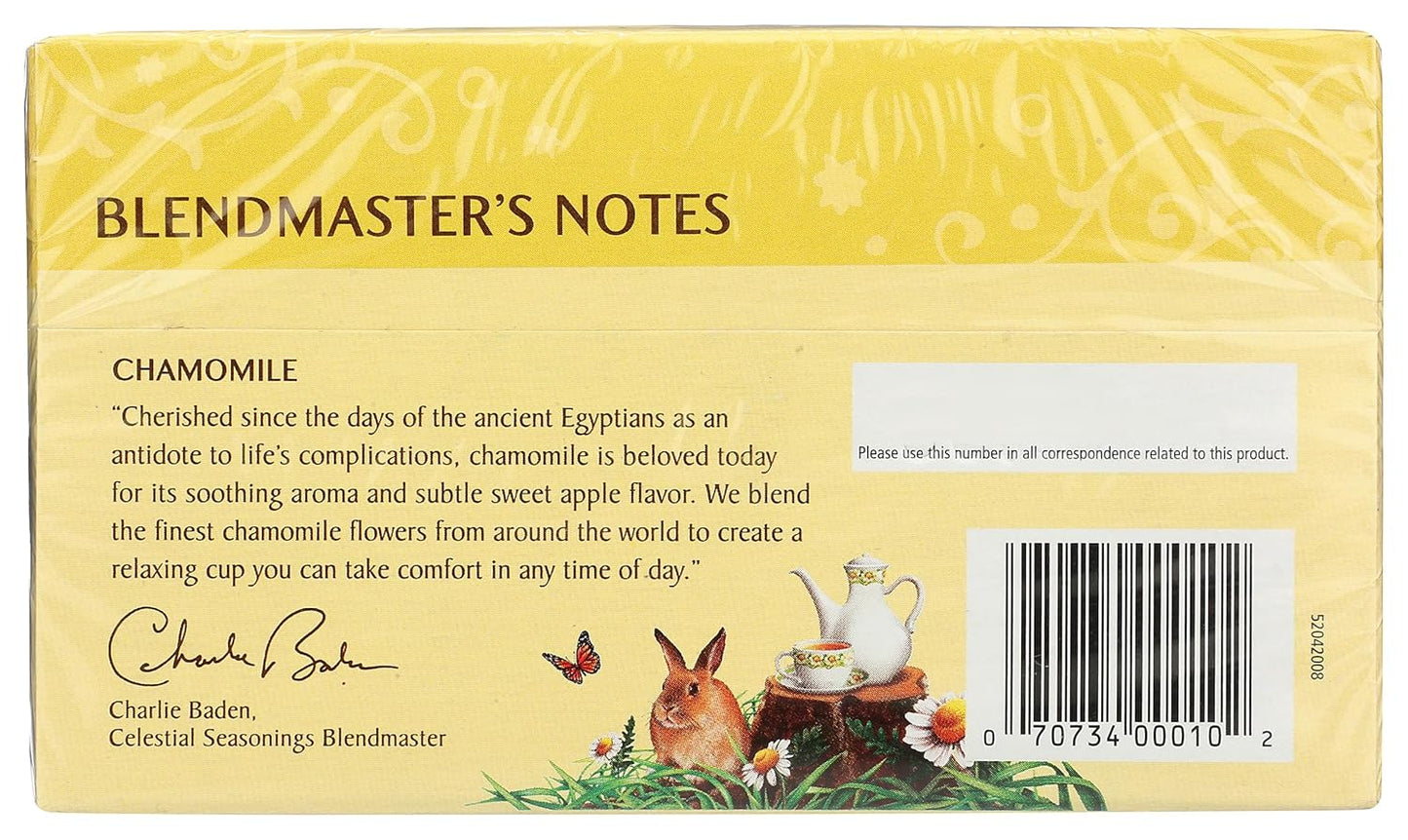 Celestial Seasonings Herbal Tea, Chamomile, 20 Count