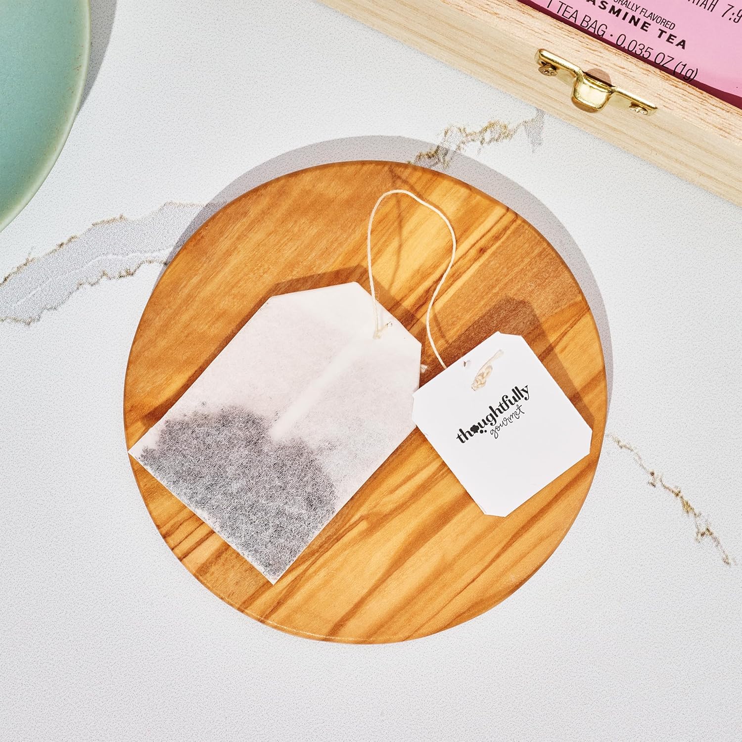 Thoughtfully Gourmet, Christian Prayer Tea Gift Set with Bible Verses, Includes 90 Teas in 6 Flavors in Premium Wooden Box, Religious Gifts for Women, Mom, Sister, Friend