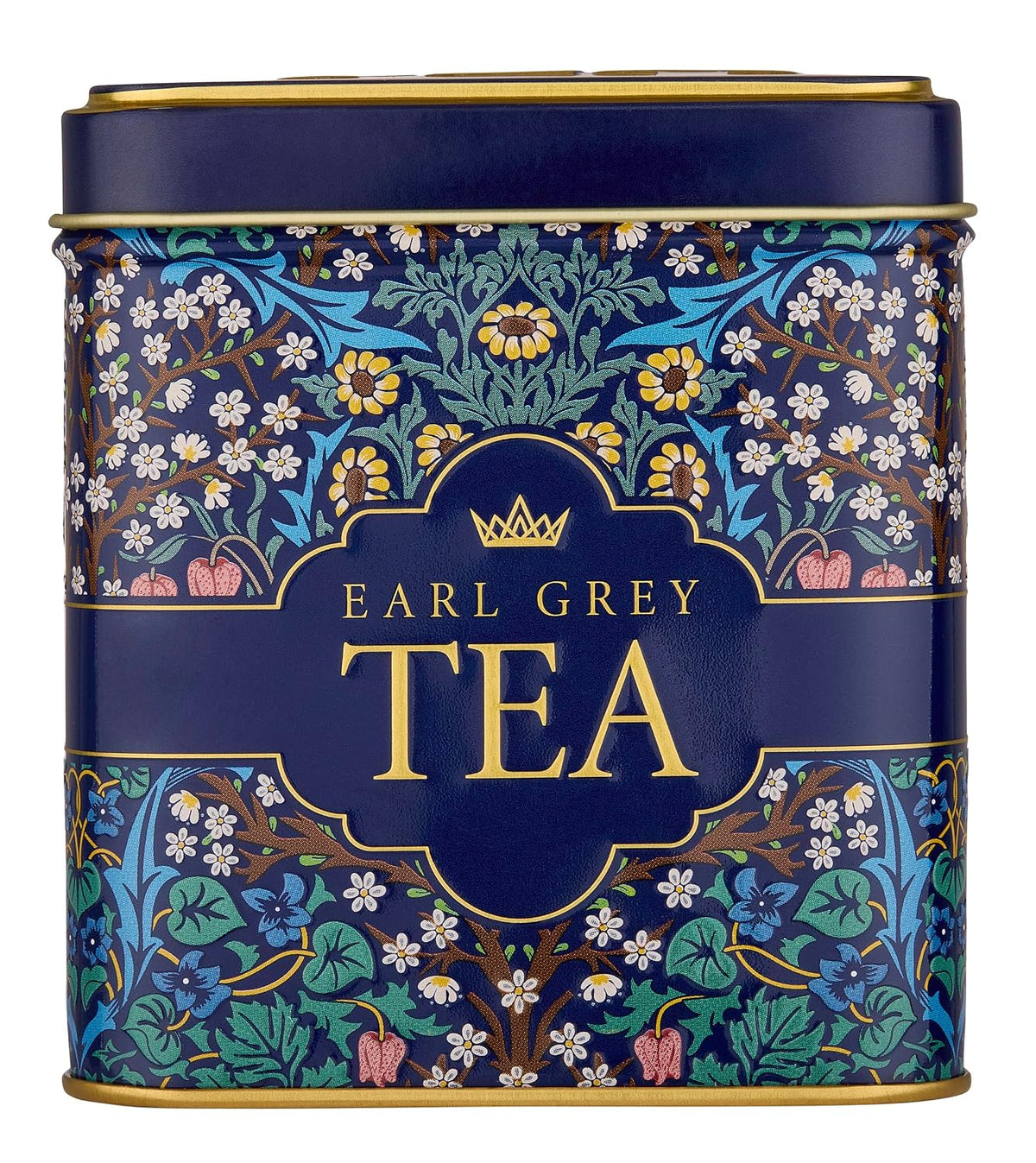 New English Teas Victorian Garden Tea Tin with 32 English Breakfast Teabags