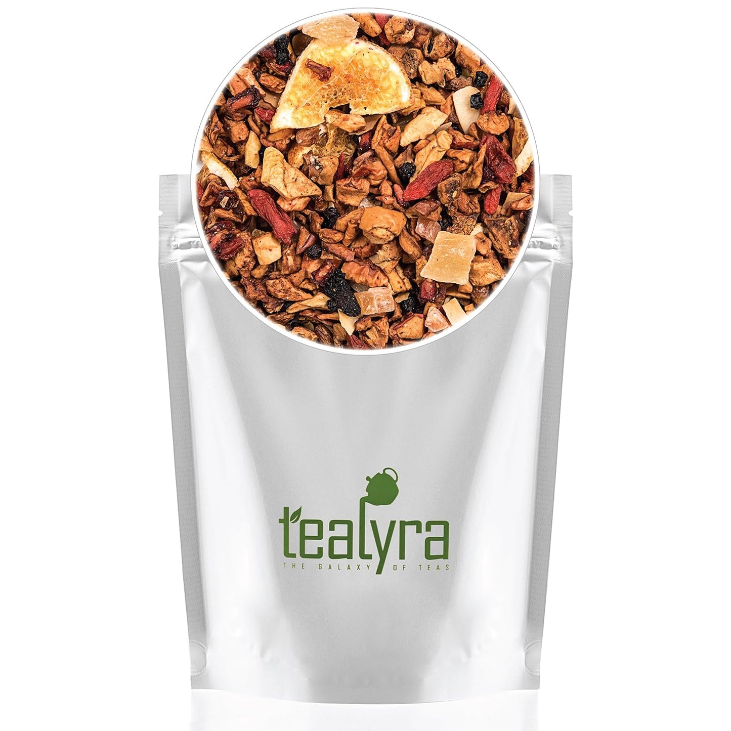 Tealyra - Superfruit Mango - Fruity Herbal Loose Leaf Tea - Goji Berries - Pineapple - Pomegranate - Hot or Iced Drink- Vitamin-Antioxidant-Rich - No Caffeine - 112g (4-ounce)
