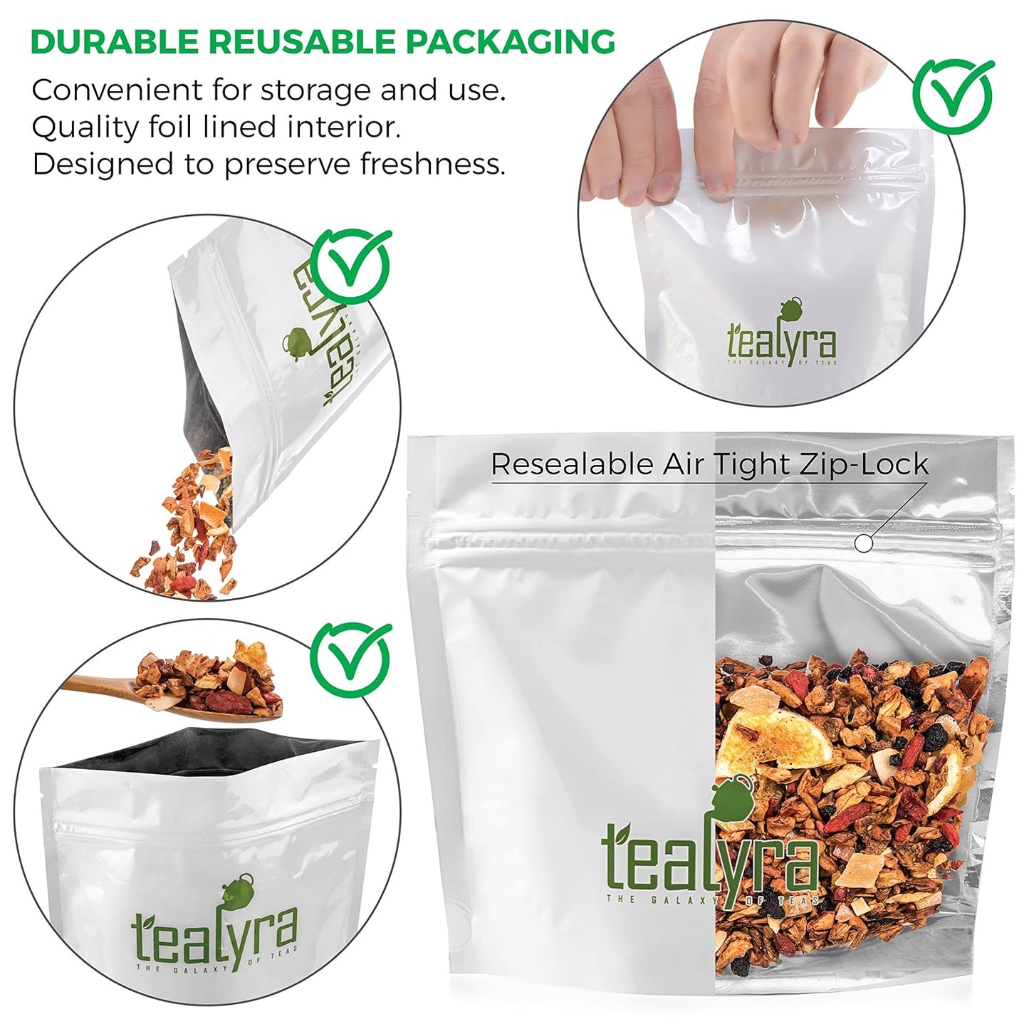 Tealyra - Superfruit Mango - Fruity Herbal Loose Leaf Tea - Goji Berries - Pineapple - Pomegranate - Hot or Iced Drink- Vitamin-Antioxidant-Rich - No Caffeine - 112g (4-ounce)