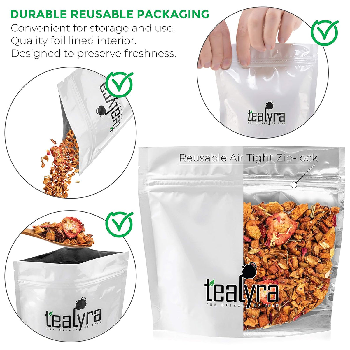 Tealyra | Strawberry Guava Jam Loose Leaf Herbal Fruit Tea, 112g (4 oz)
