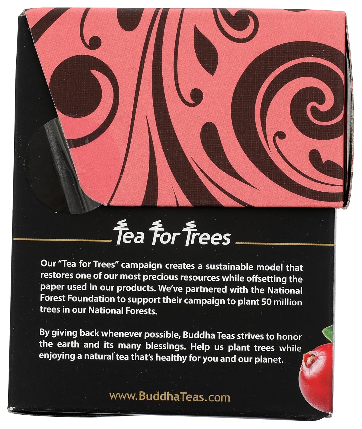 Buddha Teas - Organic Cranberry Comfort Blend - Herbal Tea - For Health & Wellbeing - With Antioxidants & Minerals - Cle