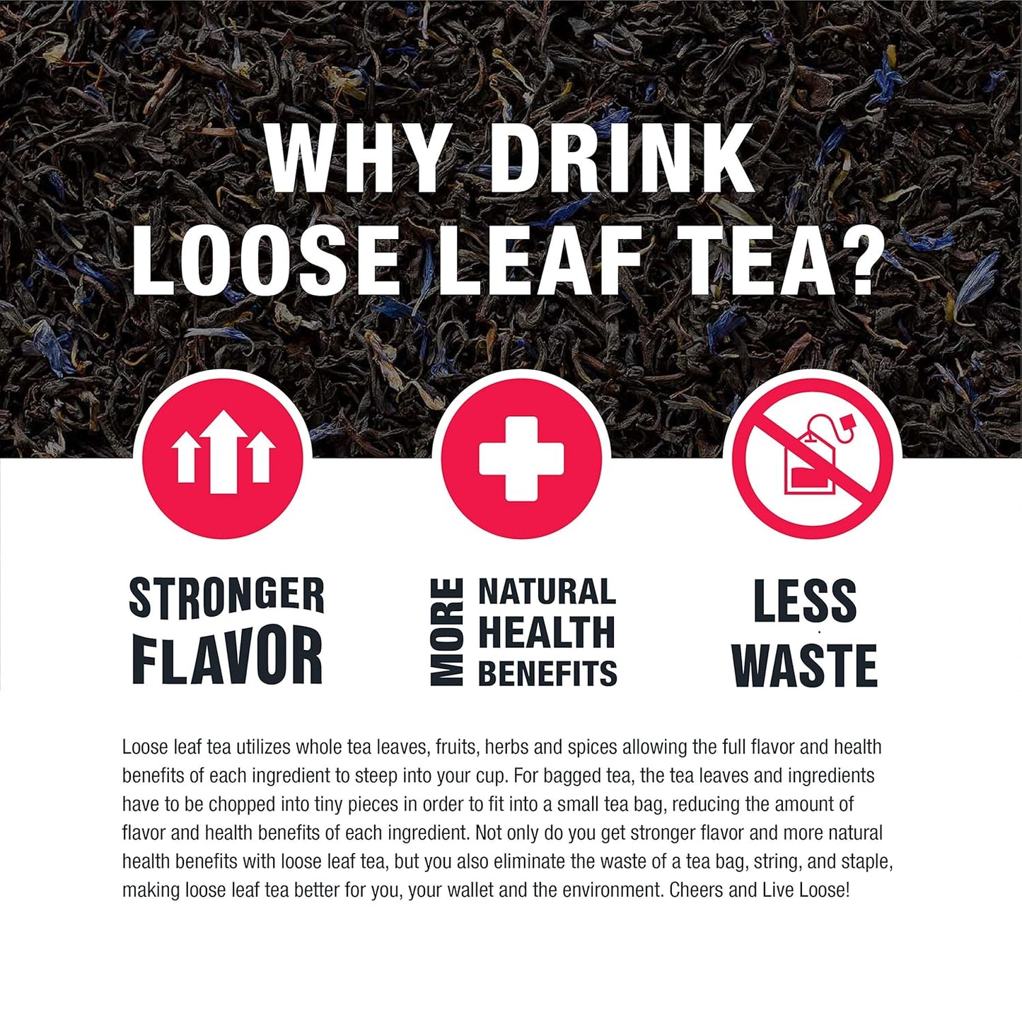 Tiesta Tea - Royal Breakfast, Loose Leaf, Classic English Black Tea, Premium High Caffeine Hot & Iced, Brews up to 200 Cups, 16oz Resealable Bulk Pouch