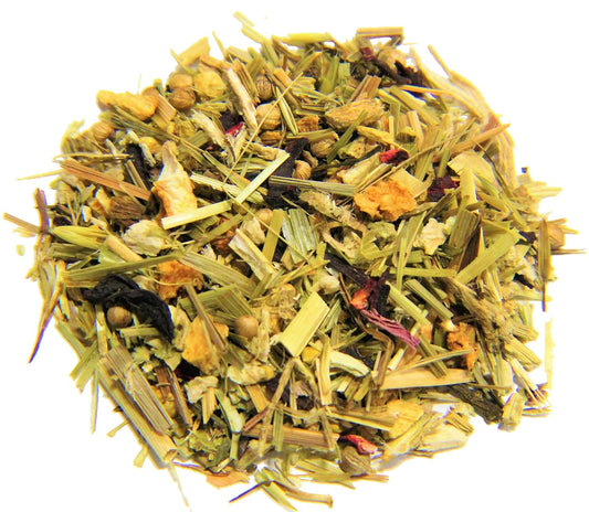 Nelson's Tea Lemon Ginger Honey Herbal Loose Leaf Tea, Sample, 0.3 oz | Wellness Herbal • Caffeine Free • Tea • Ginger • Bee Pollen • Honey Loose Leaf Tea • Lemon Ginger Honey Echinacea Bee Pollen