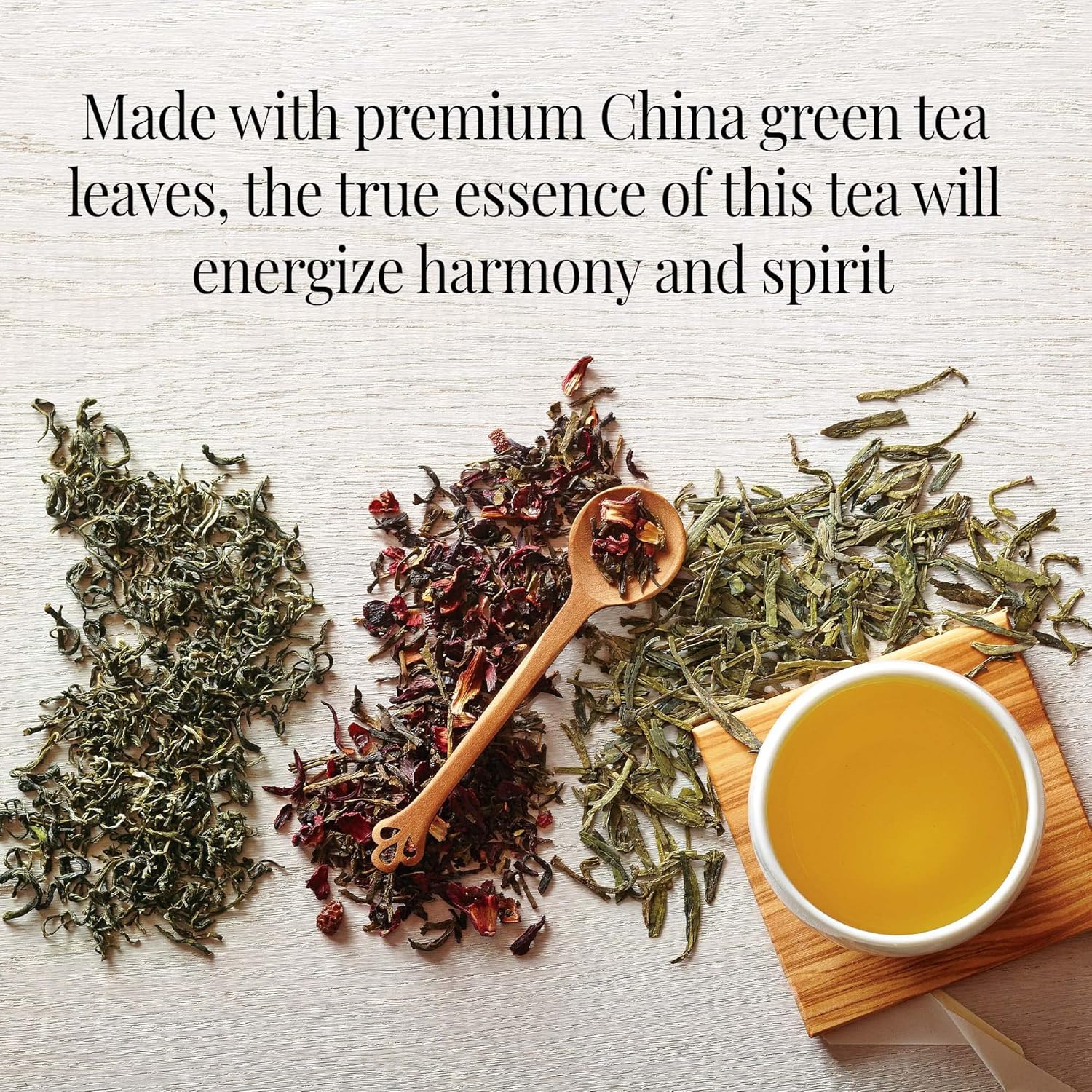 The Republic of Tea - The Peoples Green Tea, 50 Tea Bags, Tin | Gourmet Tea | Caffeinated