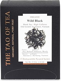 The Tao of Tea Wild Black Box Pyramid Sachets, 1.32 Ounce