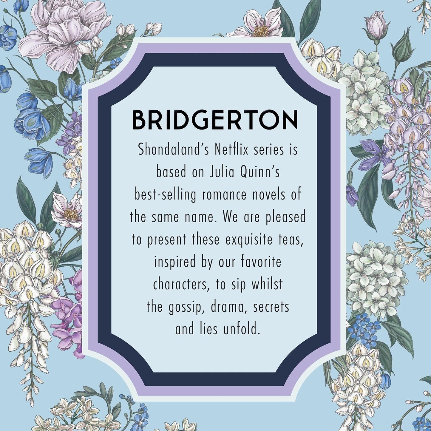 The Republic of Tea Bridgerton Season 4 Gift Tea Assortment, 24 Count | Made for sampling, gifting or sharing. Bright and tart with notes of soft florals. Gluten Free. Made with hibiscus.