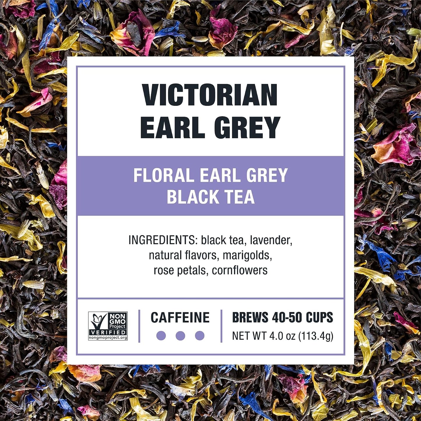 Tiesta Tea - Victorian Earl Grey, Loose Leaf, Floral Earl Grey Black Tea | Premium High Caffeinated Black Drink, Make Hot or Iced, Brews Up to 50 Cups, 4oz Refillable Tin