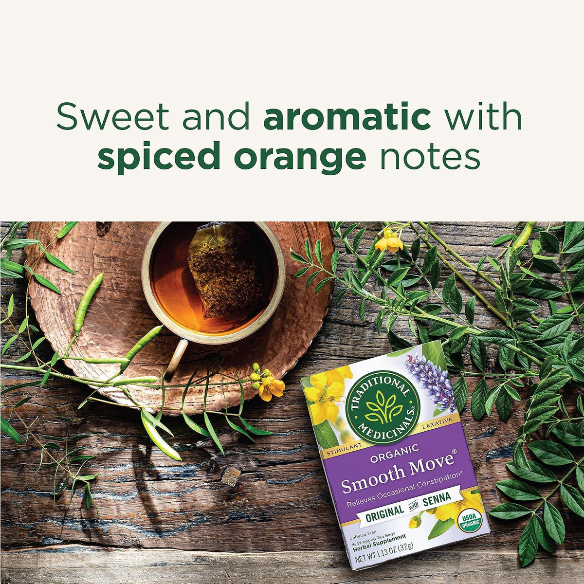 Traditional Blends Tea's-Smooth Move Traditional Medicinals 16 Bag, Net Wt. 1.13 Ounce