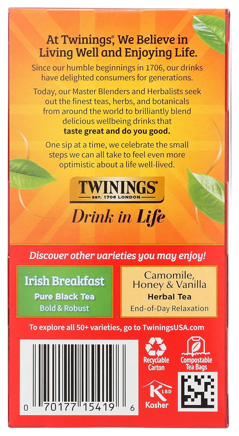 Twinings Tea From Grosvenor, Tea English Breakfast, 20 Count